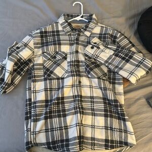 White with black squares sweater (S)